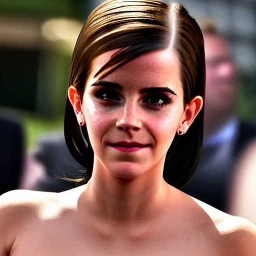 Prompt: A Emma Watson/Kim Kardashian hybrid