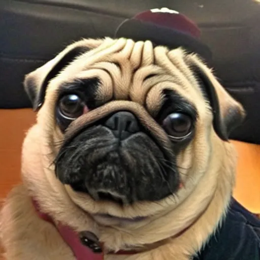 Image similar to pug faceswap with dolly parton