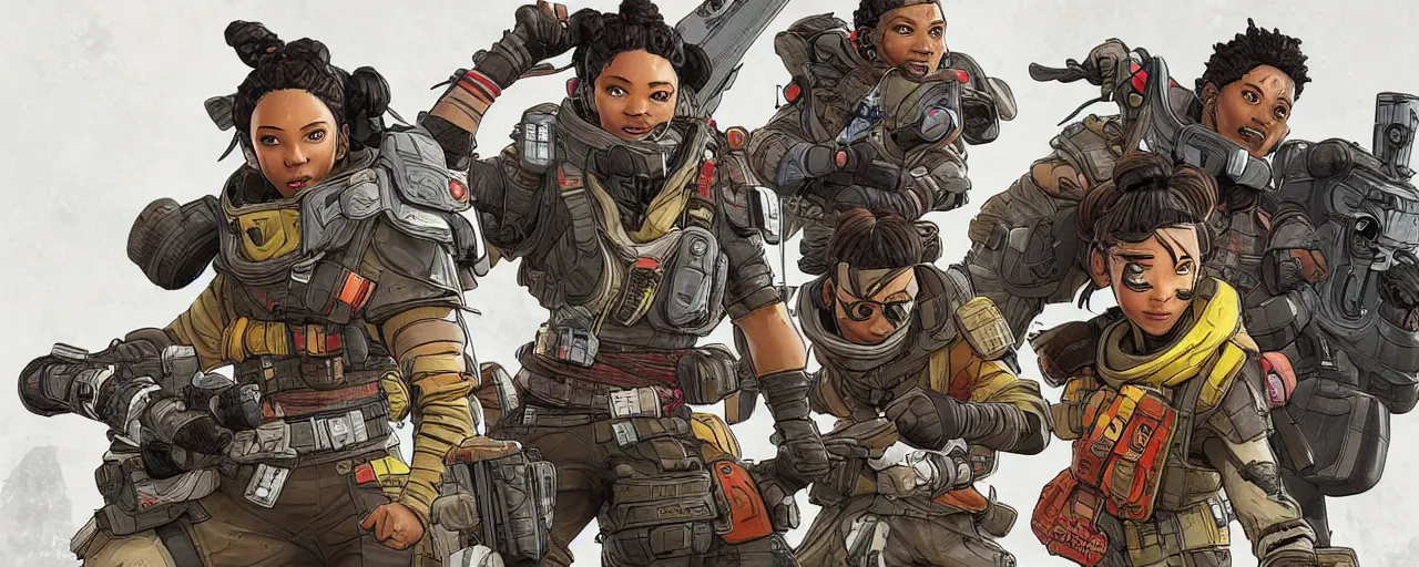 Image similar to apex legends cover art