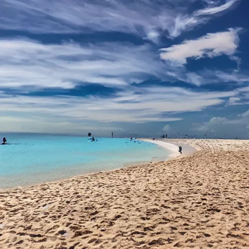 Image similar to beach with blue sand