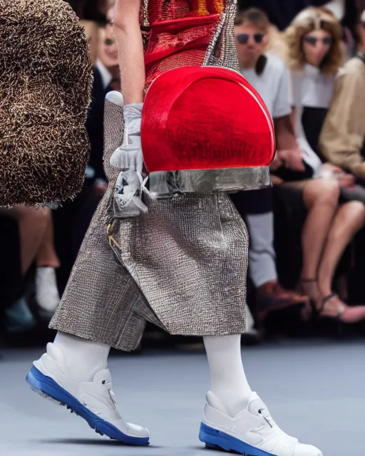 Image similar to hyperrealistic and heavy detailed 2321s balenciaga runway show of Super Mario Bros , Leica SL2 50mm, vivid color, high quality, high textured