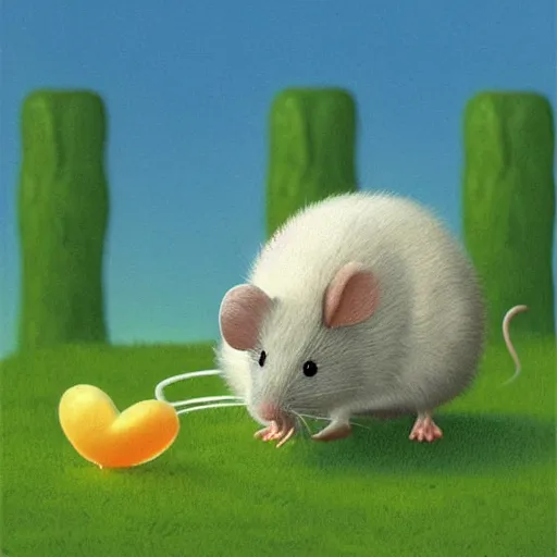 Prompt: fluffal mouse by tim white