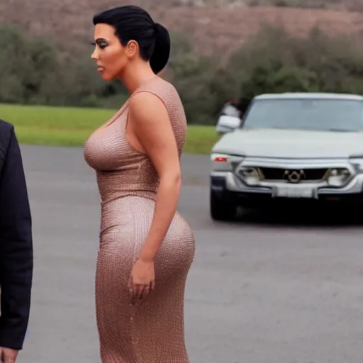 Prompt: A still of Kim Kardashian in The King of Staten Island (2020)
