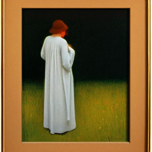 Image similar to a painting in the style of alphonse osbert