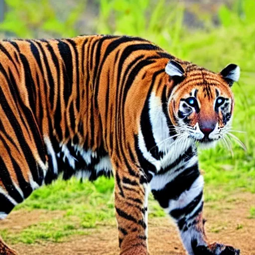 Prompt: Photo of a tazmanian tiger