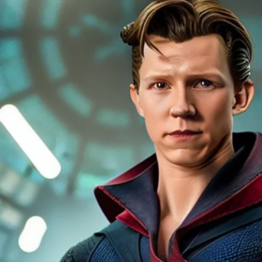 Image similar to tom holland as dr strange