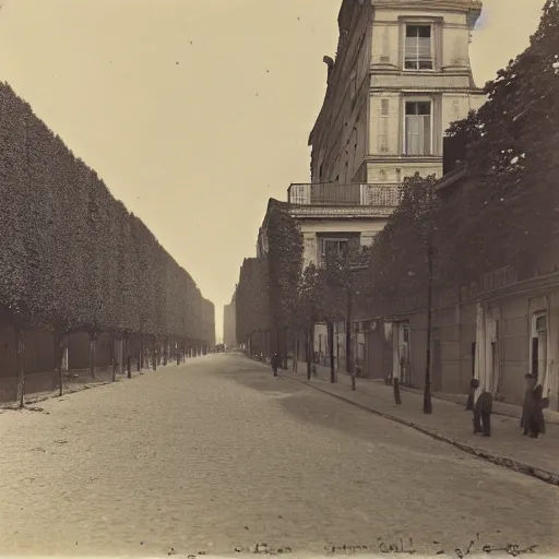 Image similar to antique photograph of paris from the 1 9 th century, art by eugene atget,