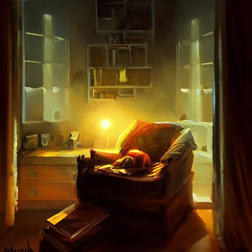 Image similar to book tank, oil painting, artstation, dramatic lighting,, beautiful