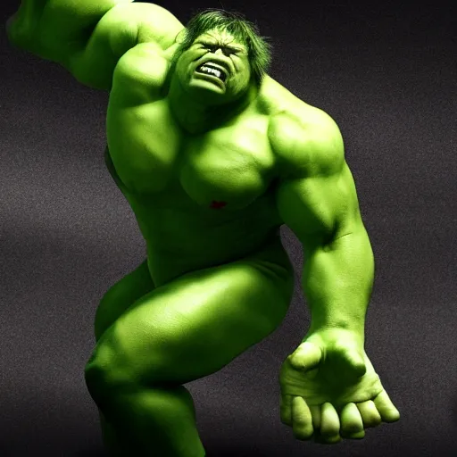 Image similar to boris johnson as the incredible hulk, realistic, 8 k,