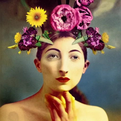 Image similar to flower, woman, photo, photography, salvador dali