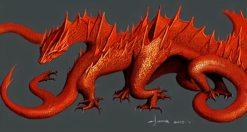 Image similar to Smaug, artwork on artstation