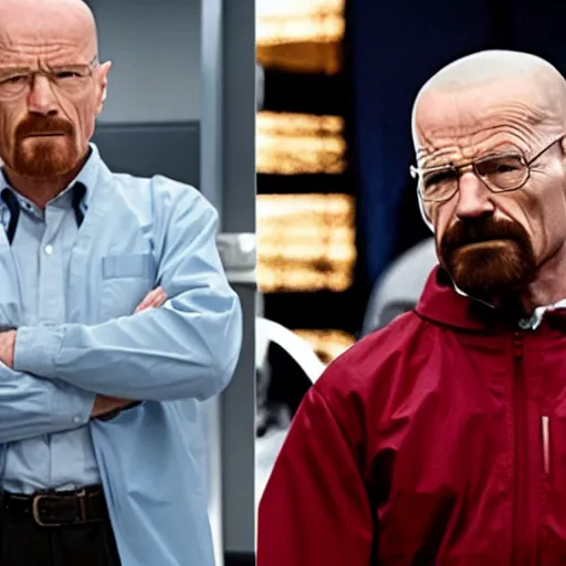 Image similar to walter white and biden