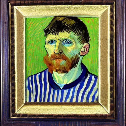 Image similar to painting of peter beardsley by van gogh