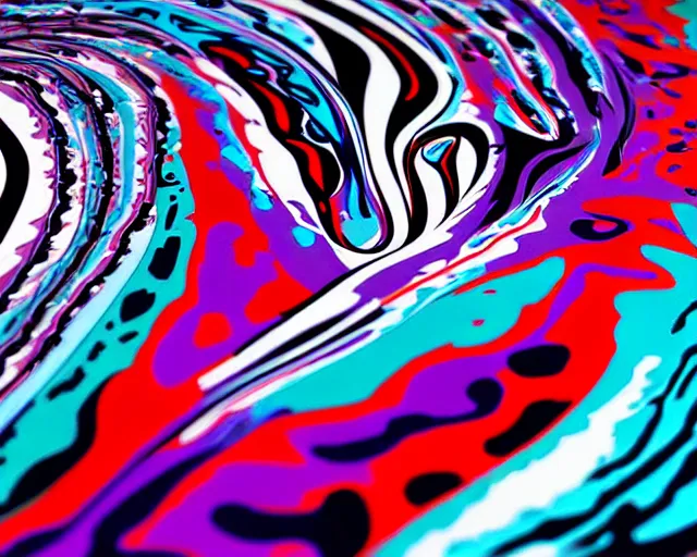 Prompt: huge fluid artwork by futura 2 0 0 0