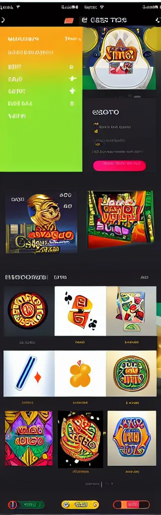 Image similar to casino slots, material design, solana colors