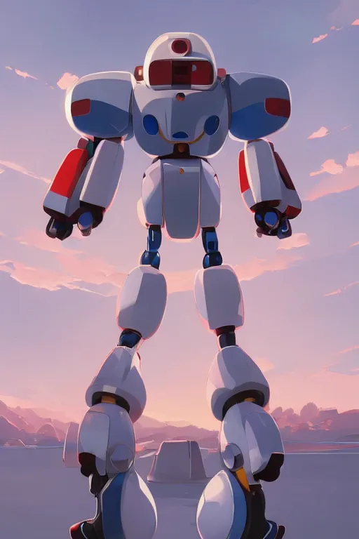 Image similar to metabots medabots medarotto medarot robot minimalist comics, behance hd by jesper ejsing, by rhads, makoto shinkai and lois van baarle, ilya kuvshinov, rossdraws global illumination ray tracing hdr radiating a glowing aura