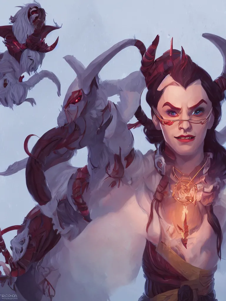 Prompt: Critical Role, tiefling, 4k, digital art, trending on cgsociety