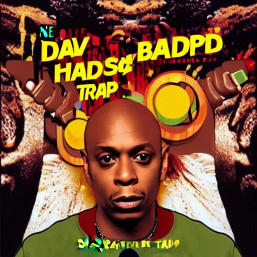 Image similar to the next best jamaican riddims dub trap phonk album cover, half baked movie with dave chappelle