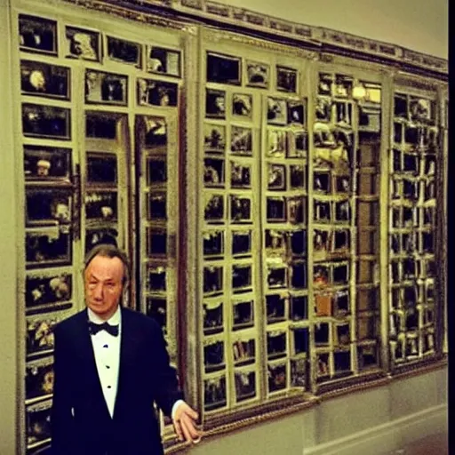 Prompt: !dream “a hall of mirrors with a thousand Bill Murray’s walking around confused as to who is the he a real Bill Murray and who is the imposter Bill Murray”