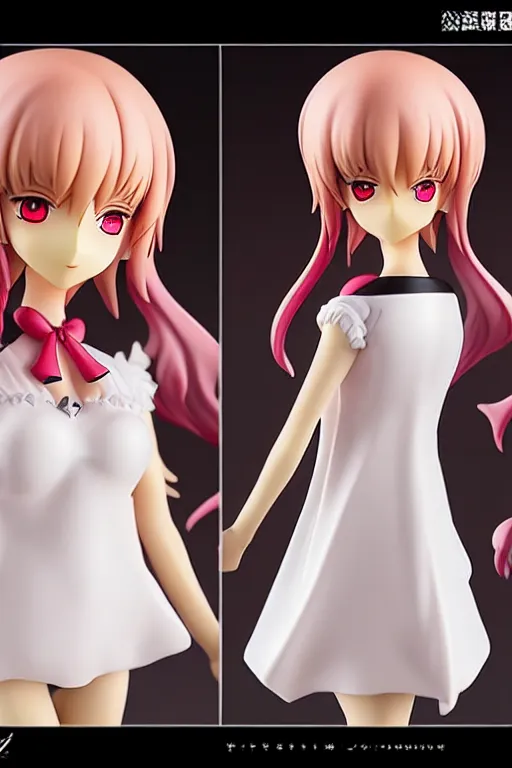 Prompt: figurine of guillotine wearing an elegant summer blouse, personification, official store photo, commercial photo, featured on amiami, lovecraftian, 8 k, 8 5 mm, beautiful composition