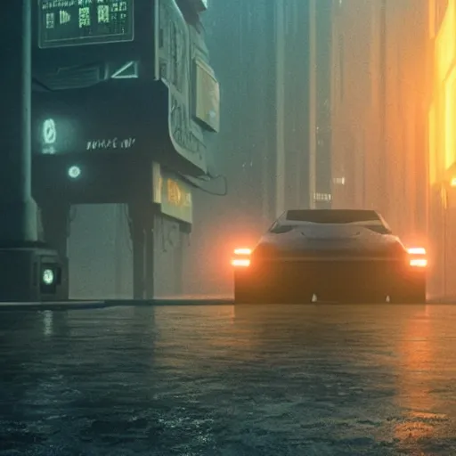 Image similar to photorealistic blade runner 2049 setting