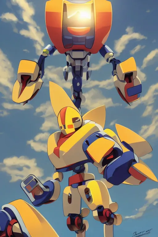 Image similar to metabots medabots medarotto medarot robot minimalist comics, behance hd by jesper ejsing, by rhads, makoto shinkai and lois van baarle, ilya kuvshinov, rossdraws global illumination ray tracing hdr radiating a glowing aura