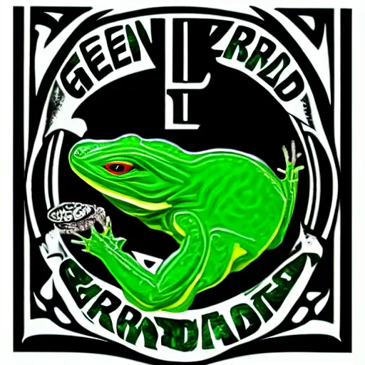 Image similar to green lizard logo, 4k