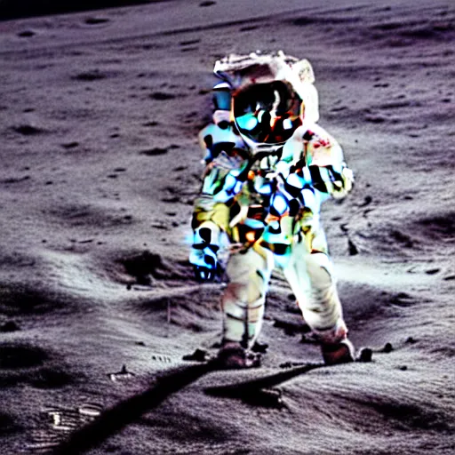 Image similar to micheal jackson doing the moonwalk on the moon, photography 1 9 8 0