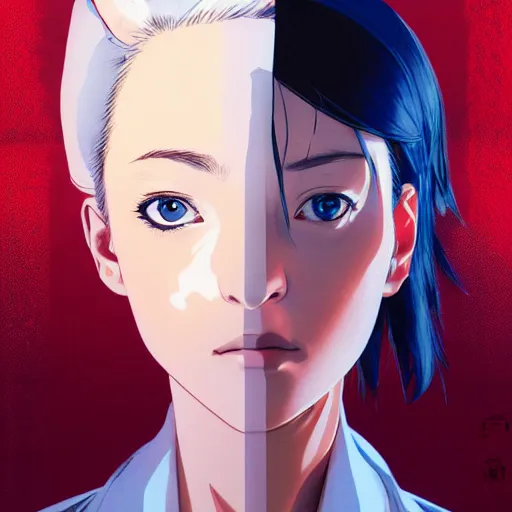 Image similar to manga girl in a white medical uniform with monkey pox, fine - face, olivia wilde, realistic shaded perfect face, fine details. anime. realistic shaded lighting poster by ilya kuvshinov katsuhiro otomo ghost - in - the - shell, magali villeneuve, artgerm, jeremy lipkin and michael garmash and rob rey