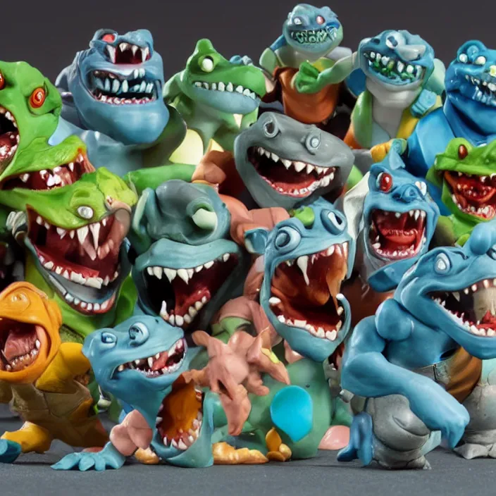 Image similar to street sharks in claymation