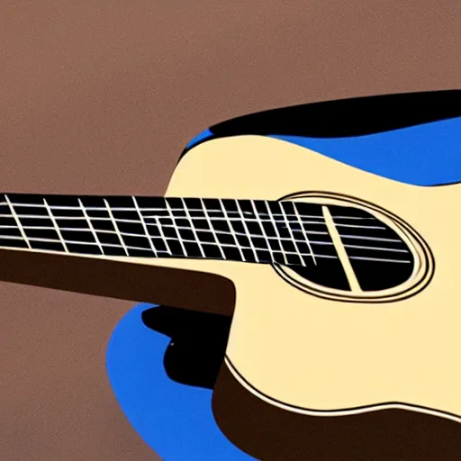 Image similar to bluejay playing a guitar