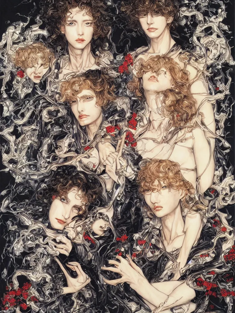 Image similar to portrait painting by ayami kojima