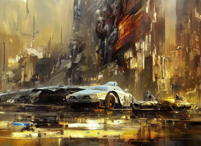 Image similar to concept art oil painting by Jama Jurabaev and John Berkey, extremely detailed, brush hard, artstation