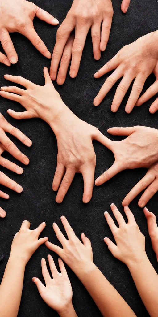 Prompt: a high resolution photo of hands