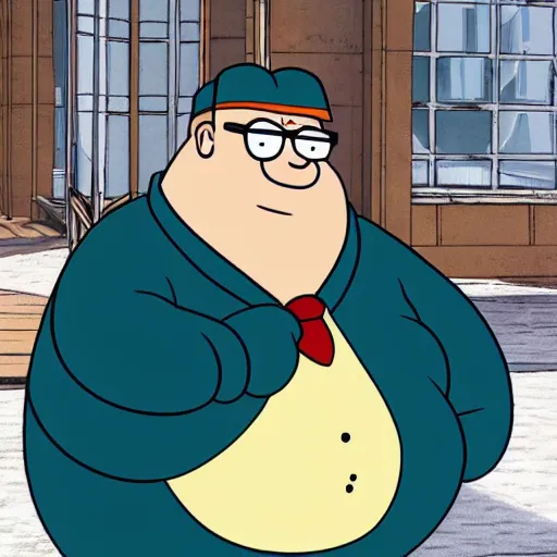 Image similar to a real life photo of peter griffin