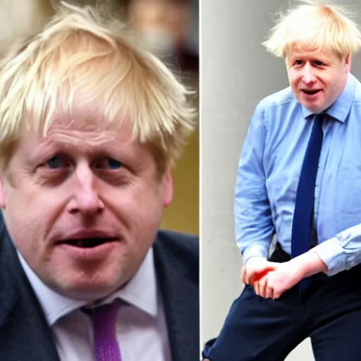 Image similar to boris johnson with a bowl cut