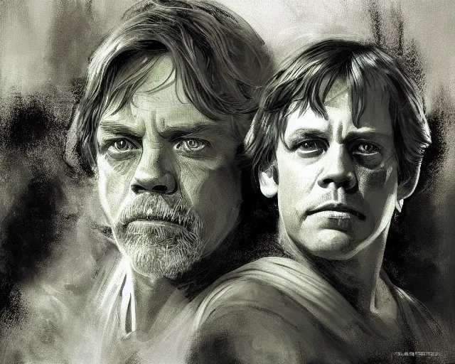 prompthunt: mark hamill meets young mark hamill for the first time