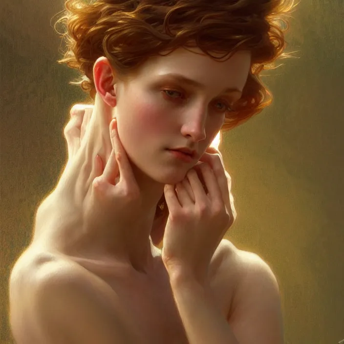 Image similar to being of light, diffuse lighting, fantasy, intricate, elegant, highly detailed, lifelike, photorealistic, digital painting, artstation, illustration, concept art, smooth, sharp focus, art by john collier and albert aublet and krenz cushart and artem demura and alphonse mucha