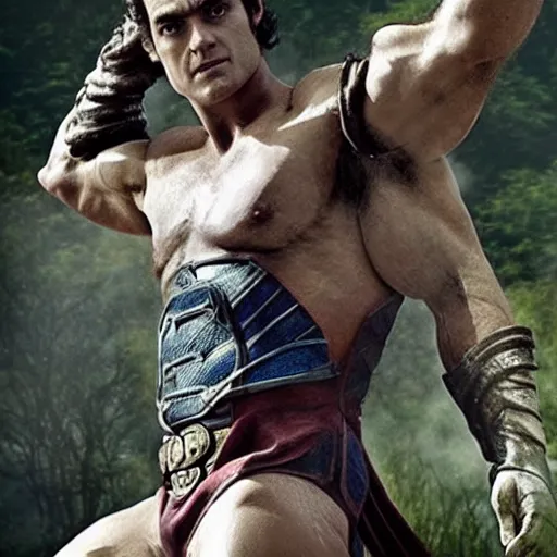 Image similar to Henry Cavil as a centaur