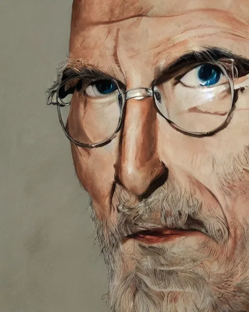 Prompt: steve jobs as hokage, portrait, detailed oil painting, 8 k