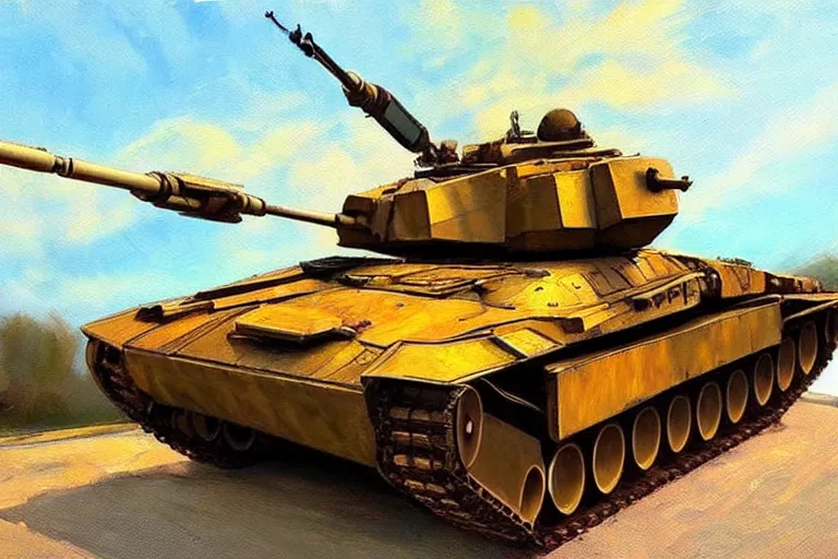 Prompt: t - 9 0, fantasy, painting, ultra realistic!!!, clear weather, golden hour, sharp focus