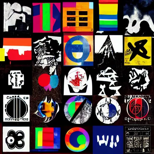 Image similar to Collage, Radiohead logo, Radiohead logo, Radiohead logo
