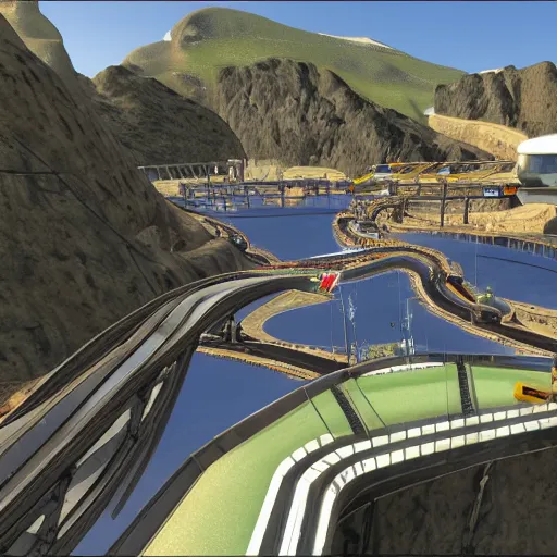 Prompt: Trackmania map for cup of the day on 01.09.2022