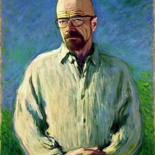 Image similar to “ walter white by claude monet ”