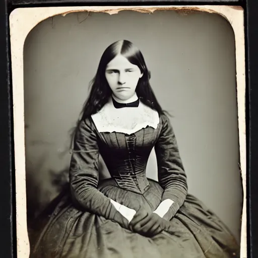 Prompt: clear photography of a beautiful and teenaged princess, circa 1 8 6 3