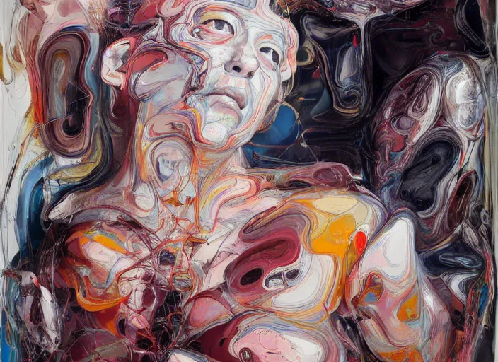 Image similar to it is only with the heart that one can see rightly ; what is essential is invisible to the eye. by jenny saville, scifi, neo - gothic, intricate, rich deep colors. part by james jean, part by adrian ghenie and gerhard richter.