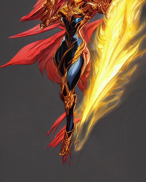 Image similar to A dark phoenix, epic, highly detailed, close-up, fantasy art, dragon art, in the style of masami kurumada, illustration, epic, fantasy, intricate, hyper detailed, artstation, concept art, smooth, sharp focus, ray tracing