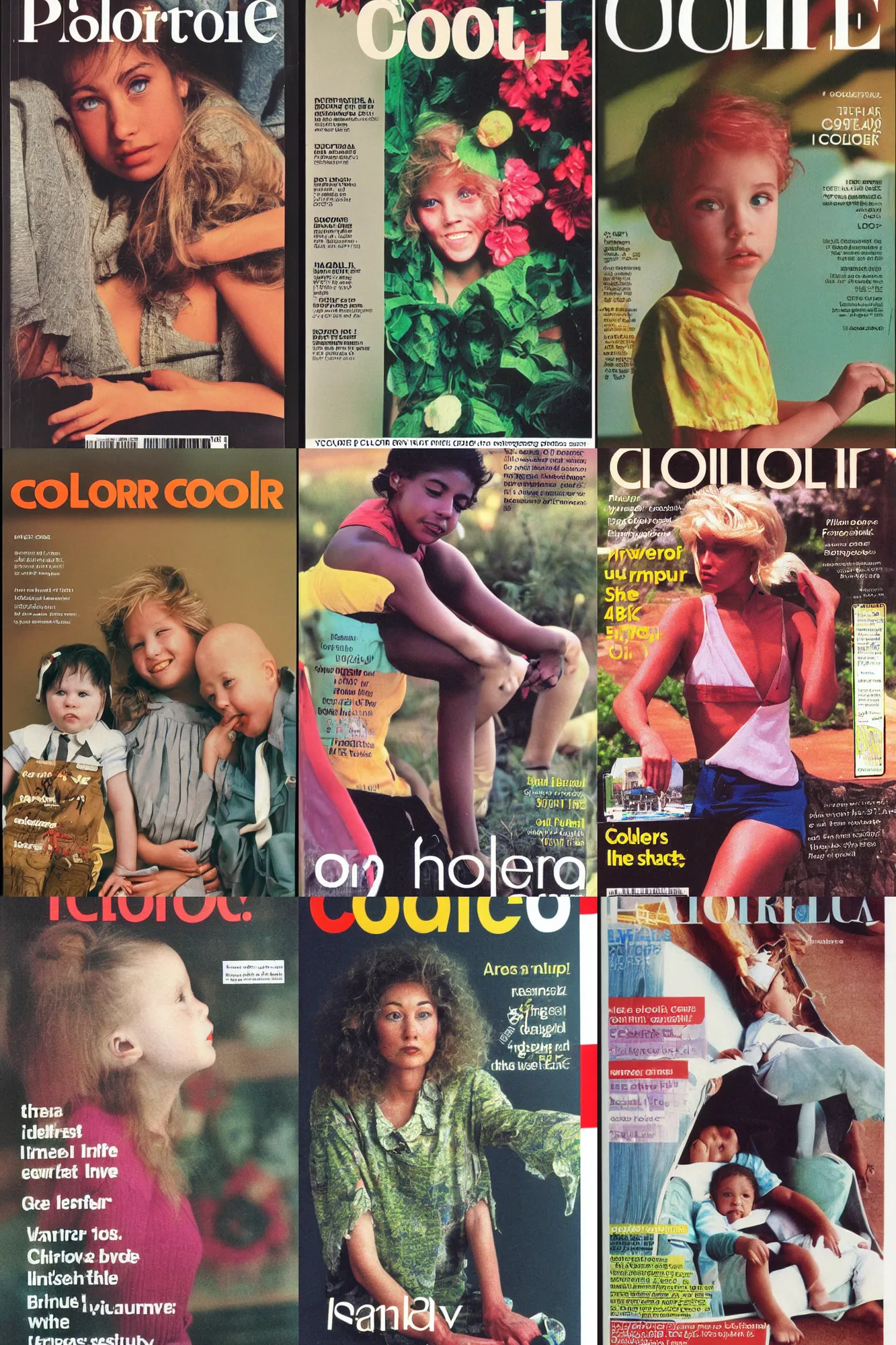 Prompt: color photo, 1 9 9 0 photograph magazine