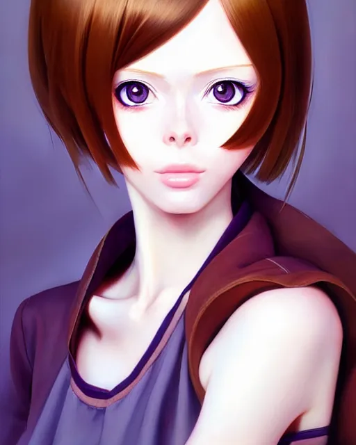 Image similar to portrait of coco rocha as anime girl cute - fine - face, akira, pretty face, realistic shaded perfect face, fine details. anime. realistic shaded lighting by ilya kuvshinov giuseppe dangelico pino and michael garmash and rob rey, shonen jump