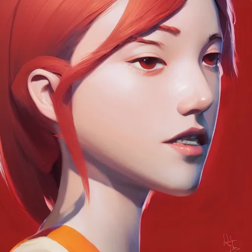 Image similar to face icon stylized minimalist megan man x, loftis, cory behance hd by jesper ejsing, by rhads, makoto shinkai and lois van baarle, ilya kuvshinov, rossdraws global illumination